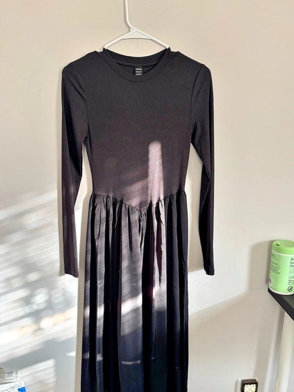 Black Long Sleeve Maxi Dress